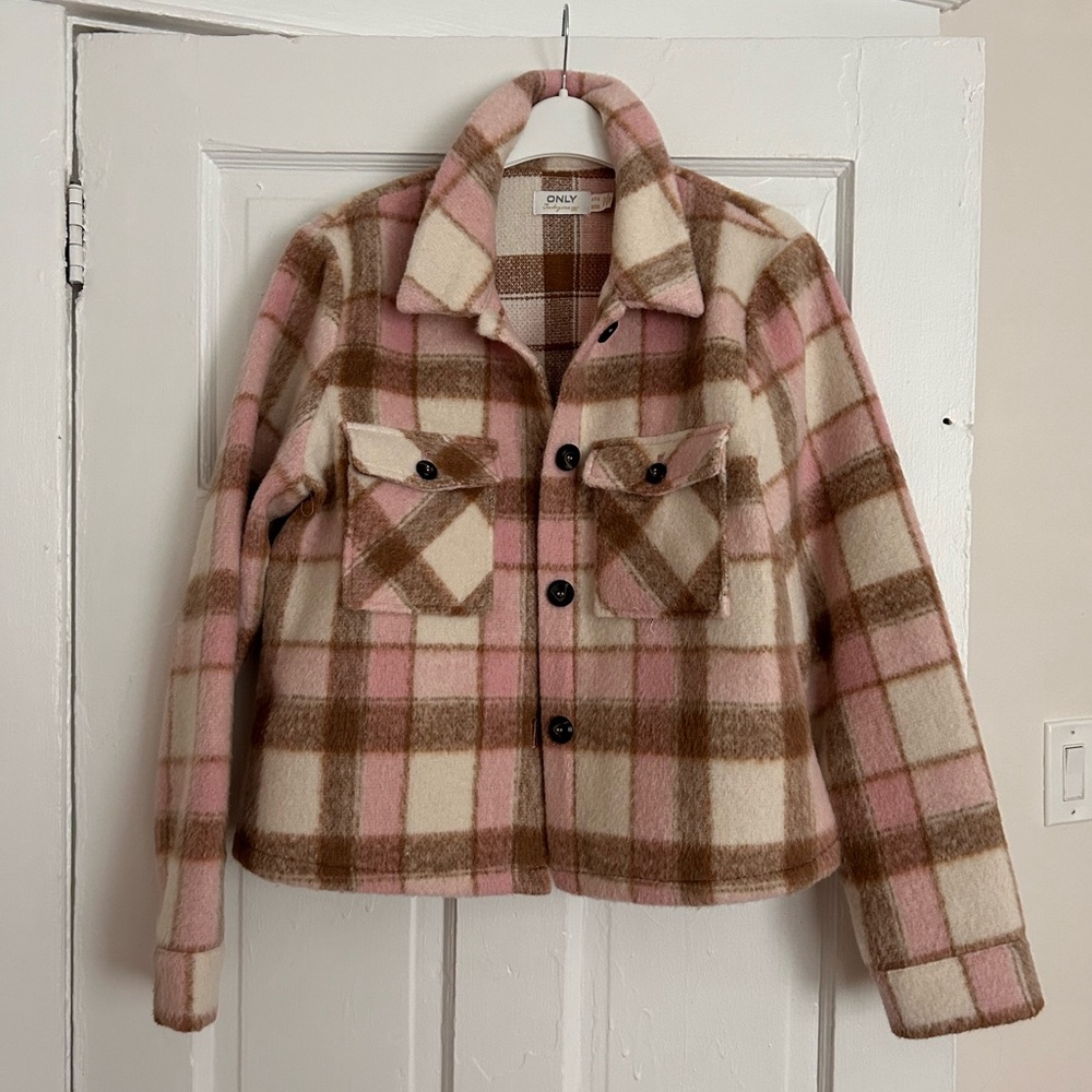 Cropped Plaid Jacket SZ.XL